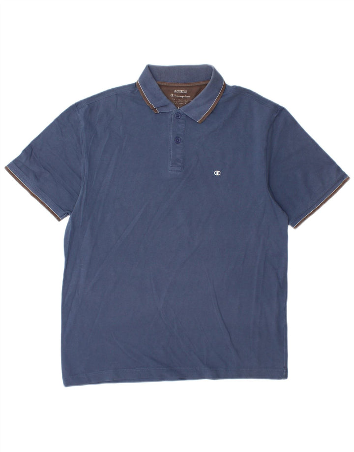Champion Herre Polo Shirt Large Navy Blue