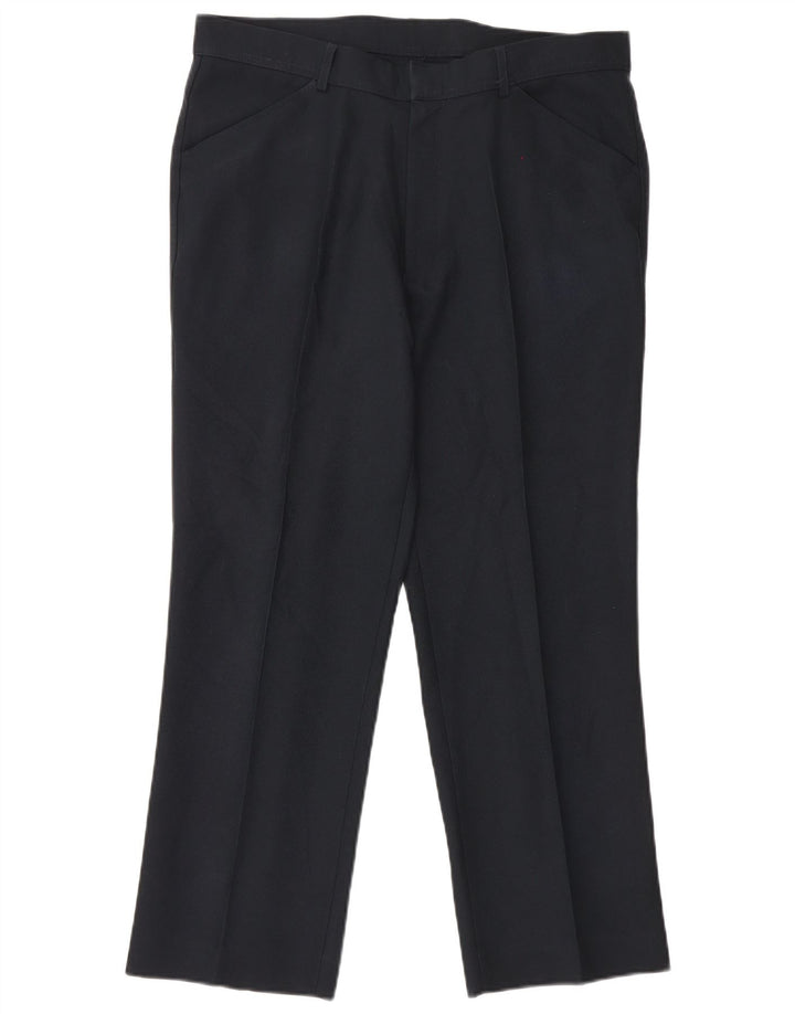 Farah Straight Casual Bukser til mænd W38 L29 Sort polyester