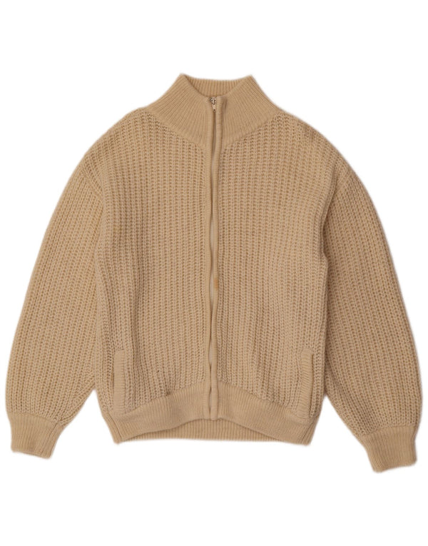 Vintage herre cardigan sweater UK 38 Medium Beige