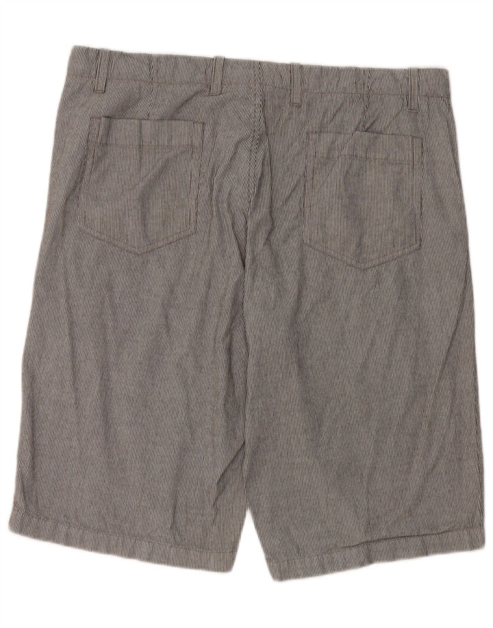 Gap Herre Chino Shorts W36 Large Grey Pinstripe Bomuld