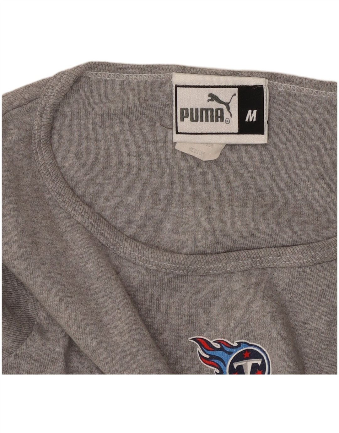 PUMA Girls Tennessee Titans Crop Top Langærmet 11-12 år Mellemgrå