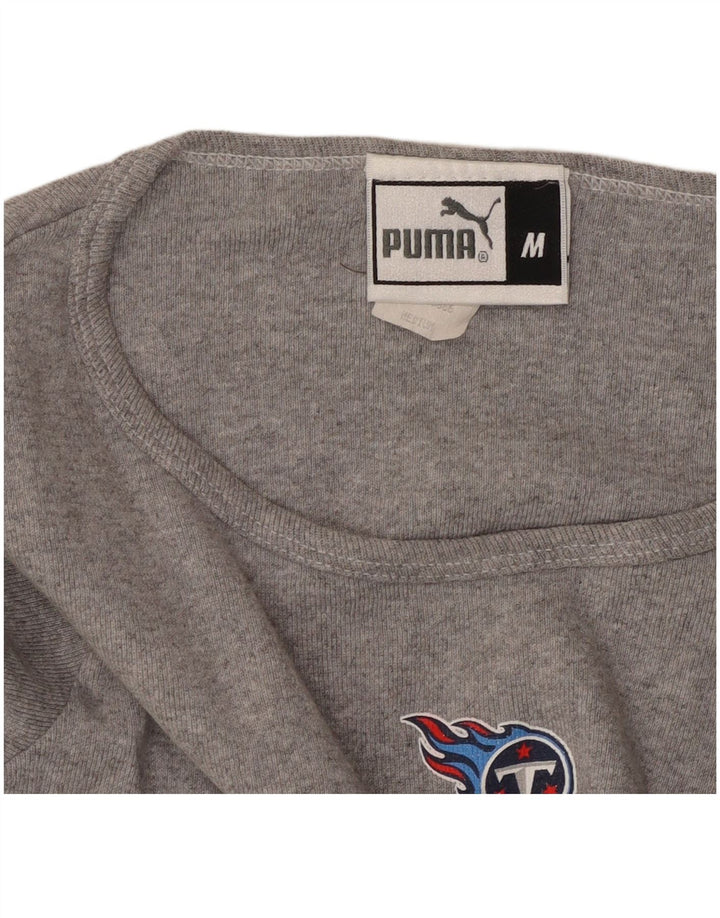 PUMA Girls Tennessee Titans Crop Top Langærmet 11-12 år Mellemgrå