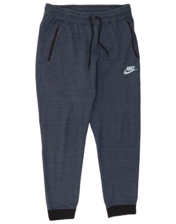 Nike Træningsdragt bukser til mænd Joggers Large Marineblå Colourblock Bomuld