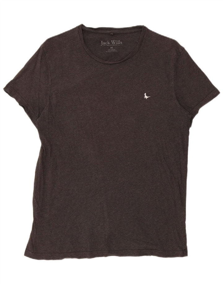 Jack Wills T-shirt top mellem grå bomuld til kvinder