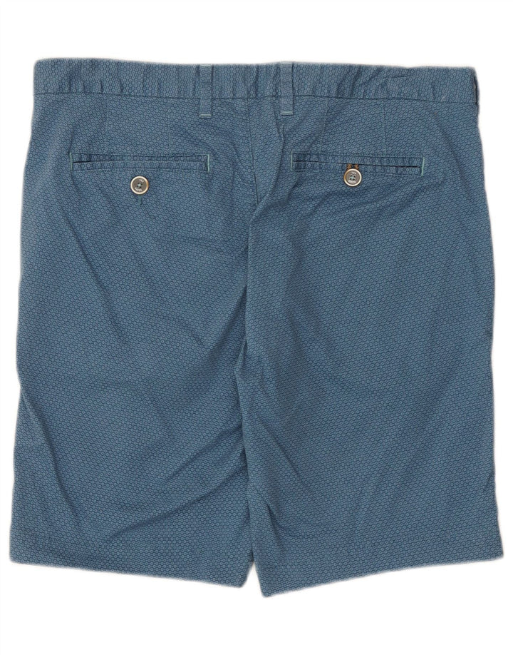 Ted Baker Chino Shorts til mænd W34 store blå geometrisk bomuld