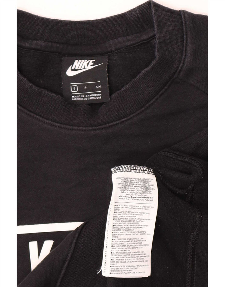 Nike Herre Grafisk Loose Fit Sweatshirt Jumper Small Black Colourblock