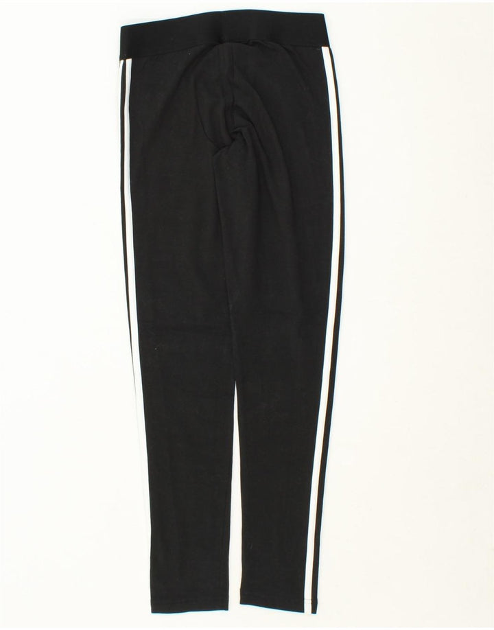 ADIDAS Womens Leggings UK 8/10 Small  Black Cotton Vintage Adidas and Second-Hand Adidas from Messina Hembry 