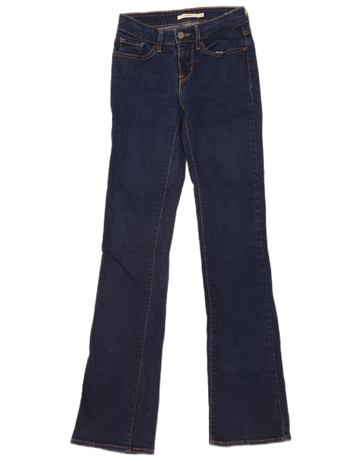Levi's Dame 715 Bootcut Jeans W24 L33 Blå Bomuld