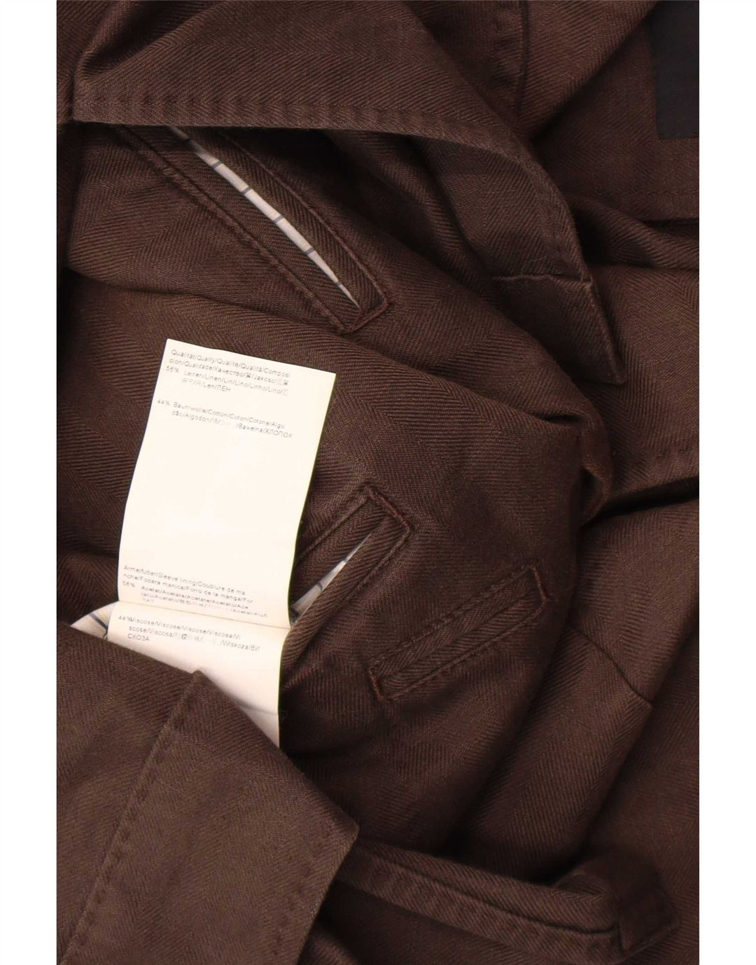 Hugo Boss Herre 2-knaps blazerjakke EU 52 XL Brun hør