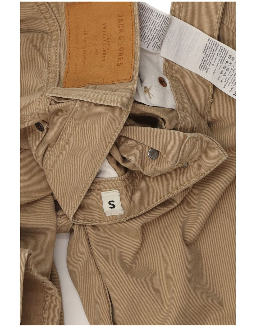 Jack & Jones Herre Casual Shorts Små W29 Beige Bomuld