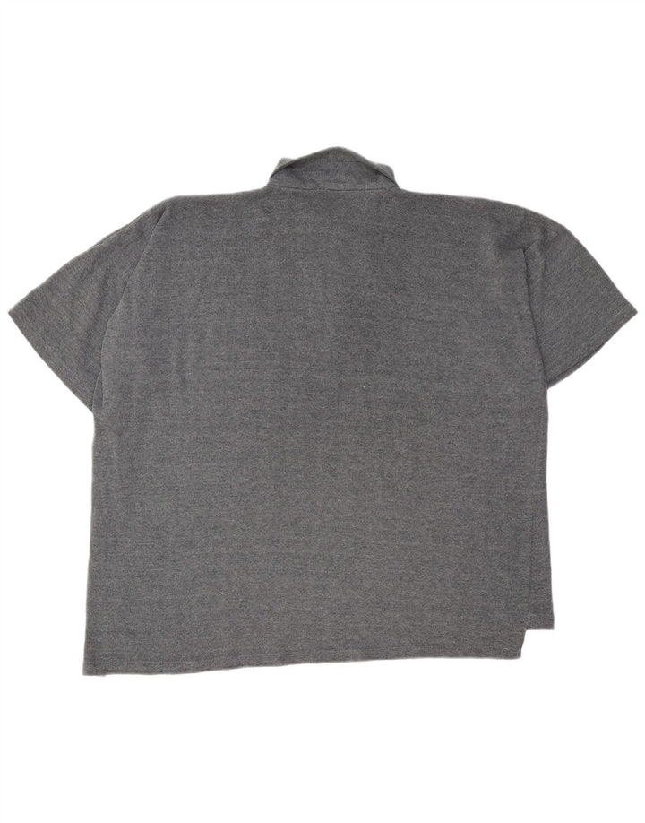Paul Smith Poloskjorte med lynlås til mænd 2XL grå polyester