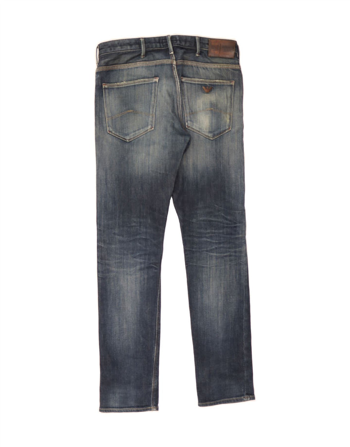 ARMANI Mens Slim Jeans W29 L32 Blue Cotton Vintage Armani and Second-Hand Armani from Messina Hembry 