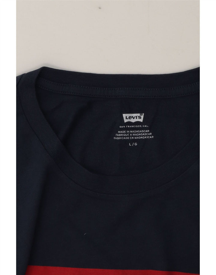 Levi's Grafisk T-shirt til mænd, stor marineblå