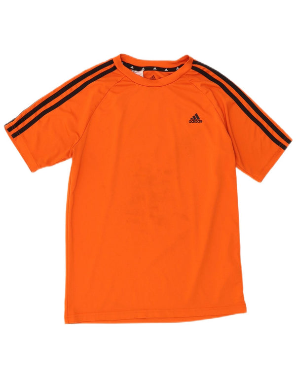 Adidas Boys Aeroready T-Shirt Top 13-14 år Orange Polyester