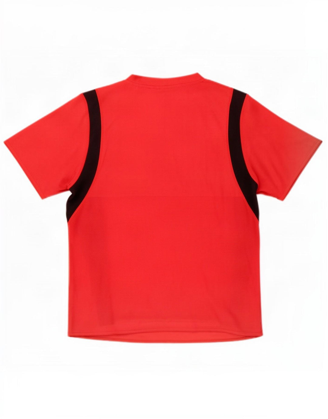 Adidas Herre T-Shirt Top Medium Rød Colourblock Polyester