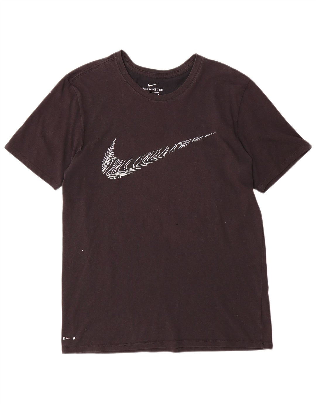 NIKE Herre Athletic Cut Grafisk T-Shirt Top Medium Sort