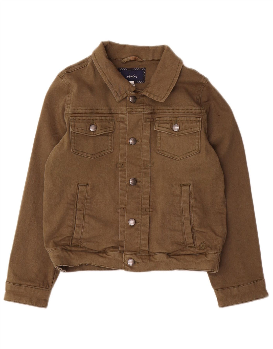 Joules drenge denimjakke 8-9 år Khaki Bomuld