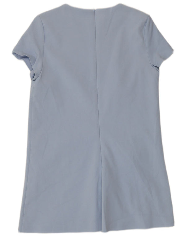 Zara Dame Playsuit UK 12 Medium Blue Polyester