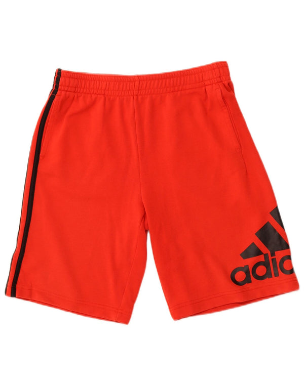 Adidas drenge grafiske sportsshorts 15-16 år rød bomuld
