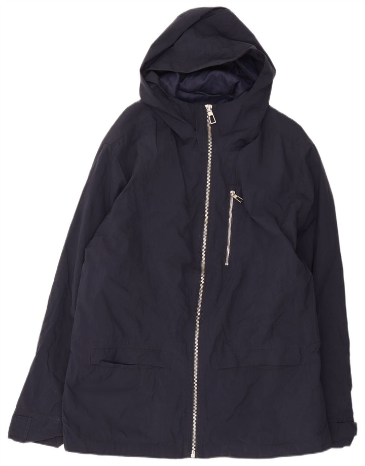 Marks & Spencer Regnjakke til mænd UK 42 XL Marineblå Polyester