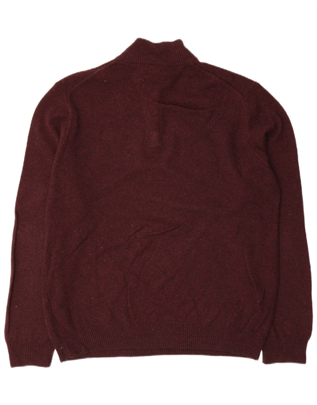 Marks & Spencer Herre sweater med lynlåshals Stor Bourgogneuld