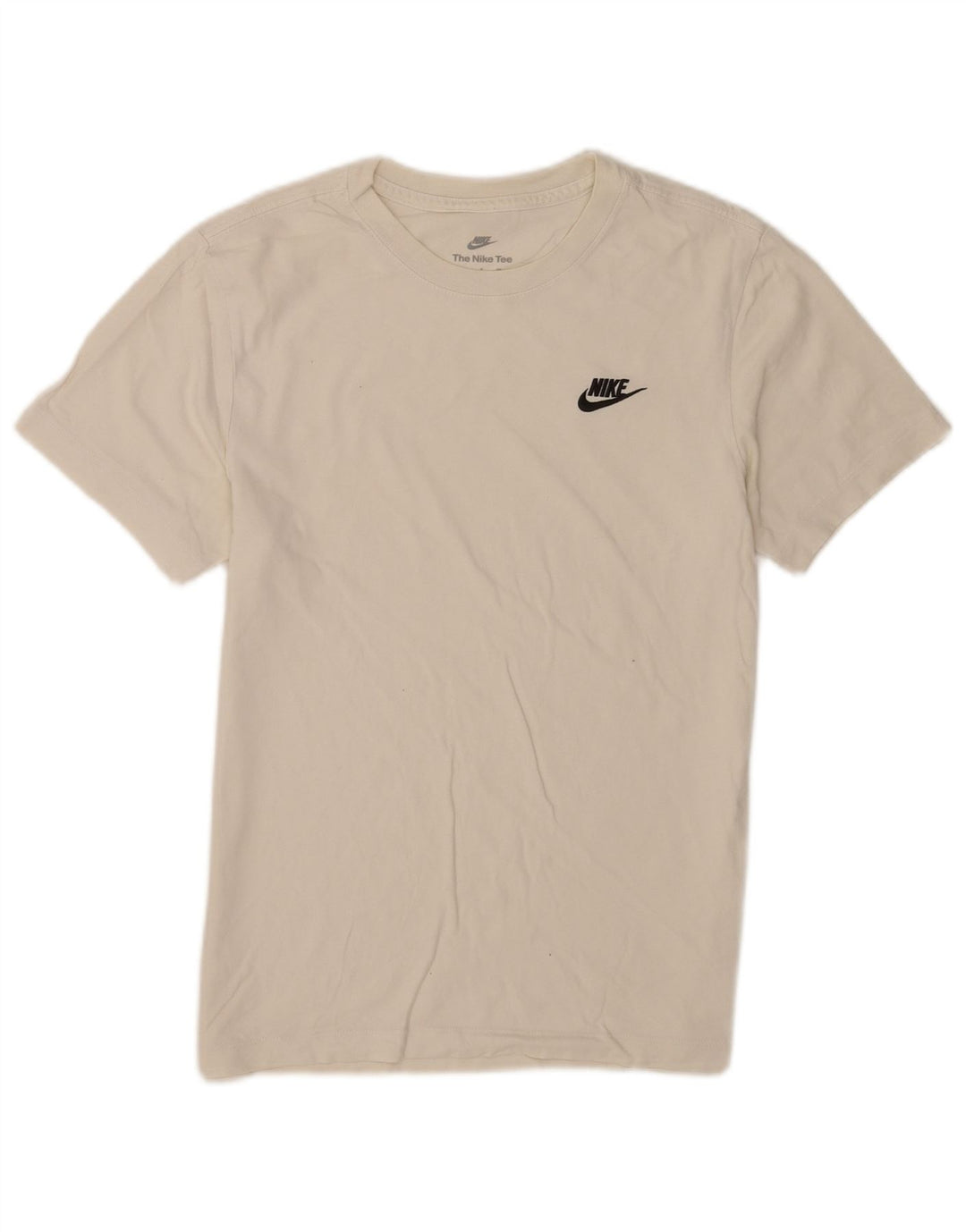 Nike T-shirt top til mænd, lille hvid bomuld