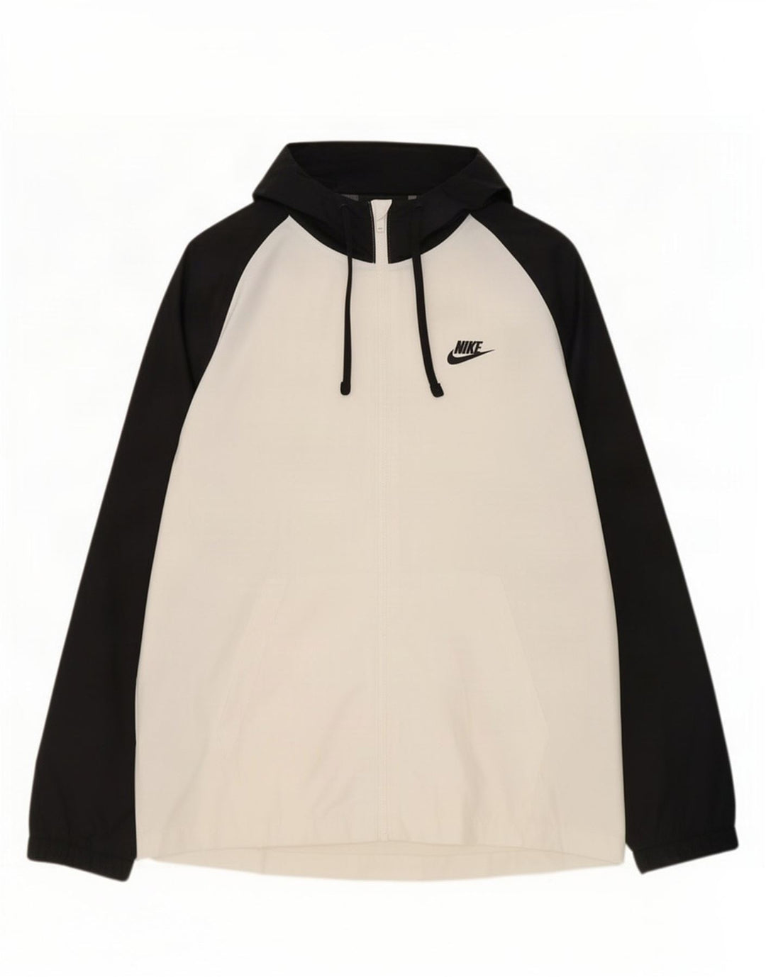Nike Træningsdragt med hætte til mænd Topjakke Stor hvid Colourblock Polyester