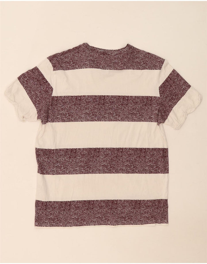 Jack & Jones herre T-shirt top mellem hvid stribet bomuld