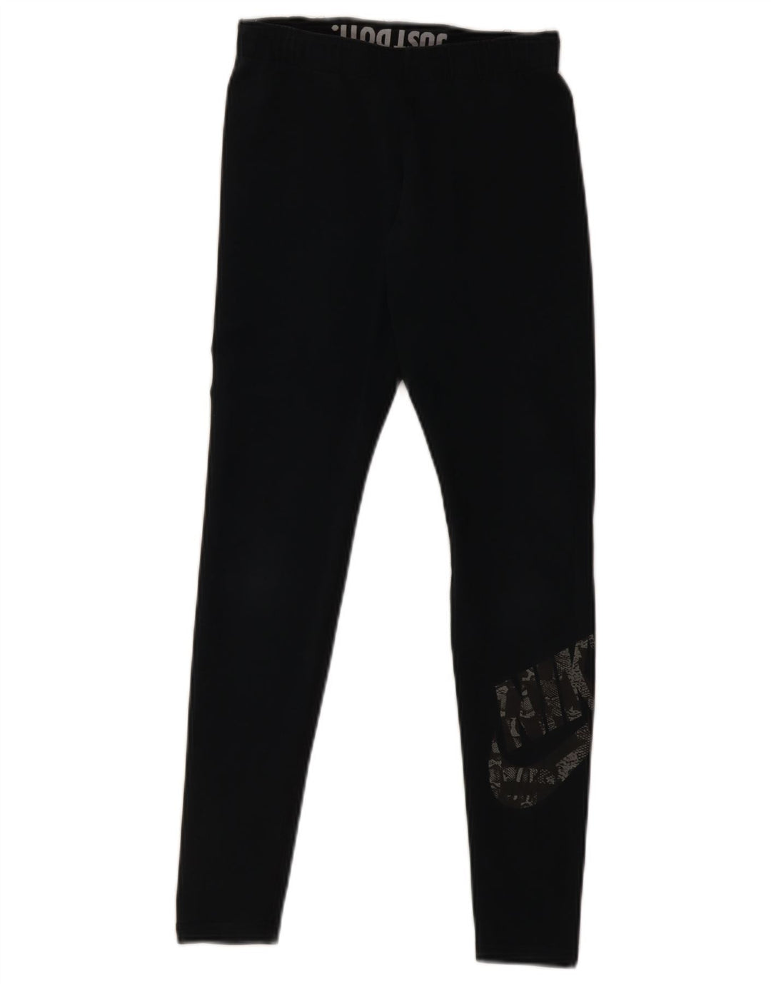 Nike Dame Grafiske Leggings UK 10 Small Black Bomuld