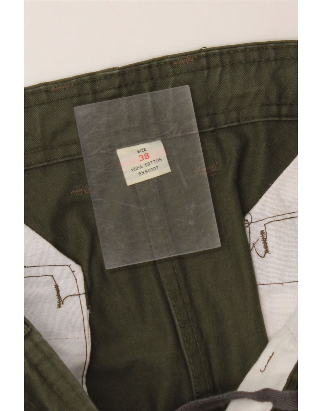 VINTAGE Mens Chino Shorts W38 XL Khaki Cotton