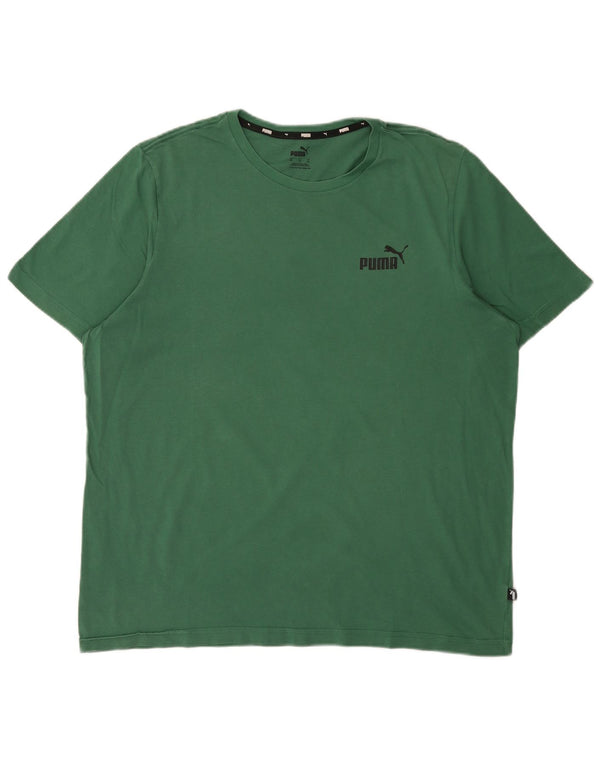 Puma Herre T-Shirt Top XL Grøn