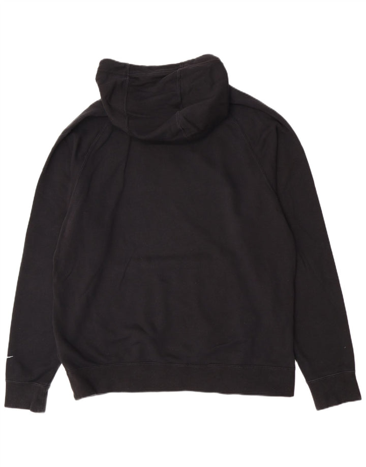 Nike Herre grafisk Regular Fit hættetrøje Jumper Stor sort bomuld