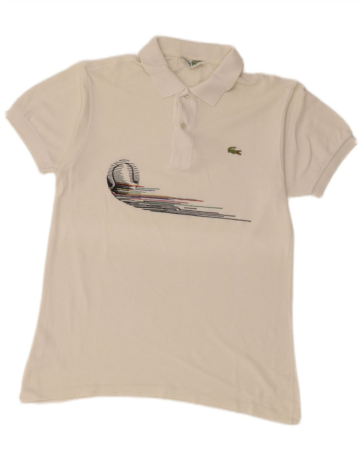 LACOSTE Poloshirt til mænd str. 3 Lille hvid bomuld