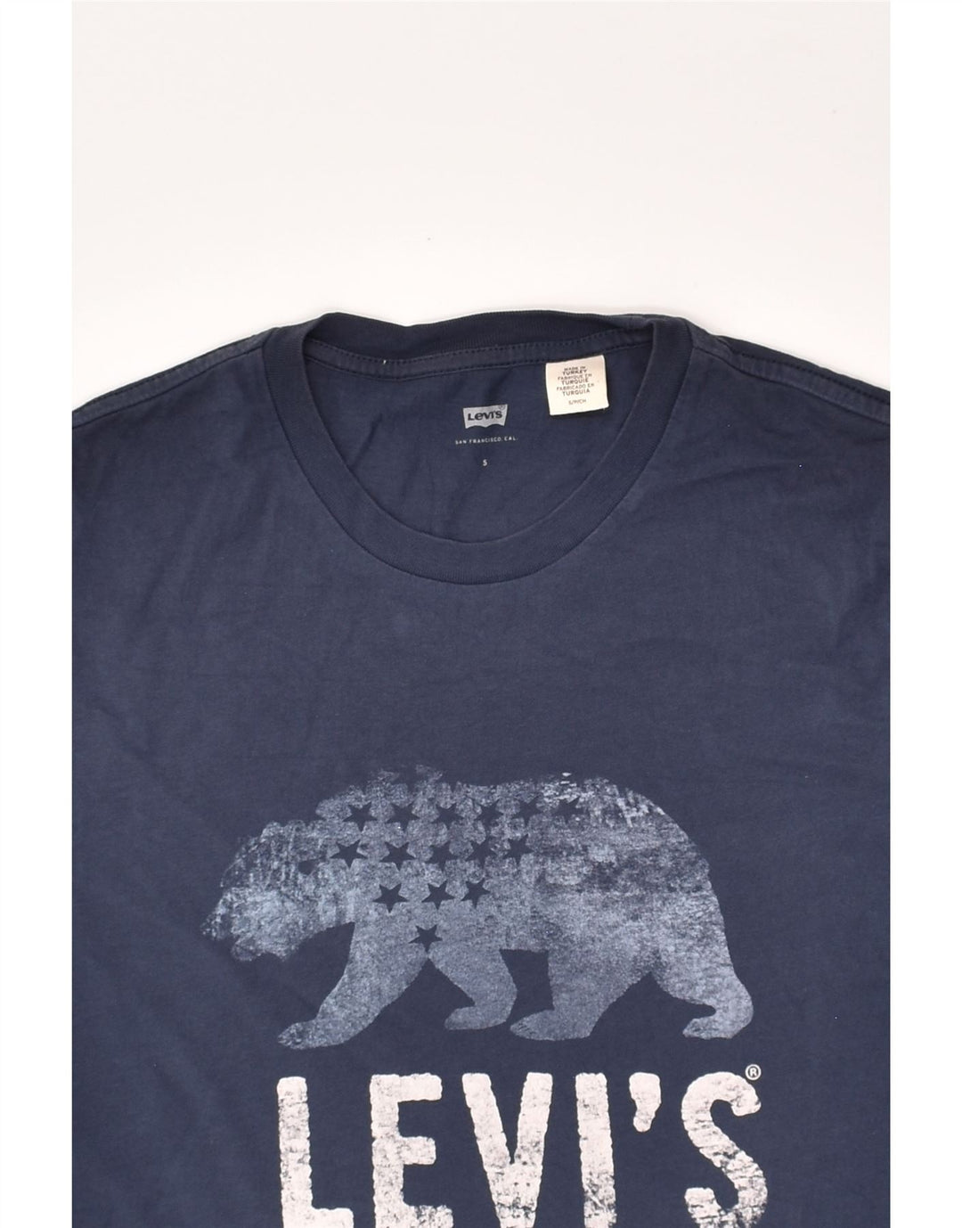 LEVI'S Mens Graphic T-Shirt Top Small Blue | Vintage Levi's | Thrift | Second-Hand Levi's | Used Clothing | Messina Hembry 