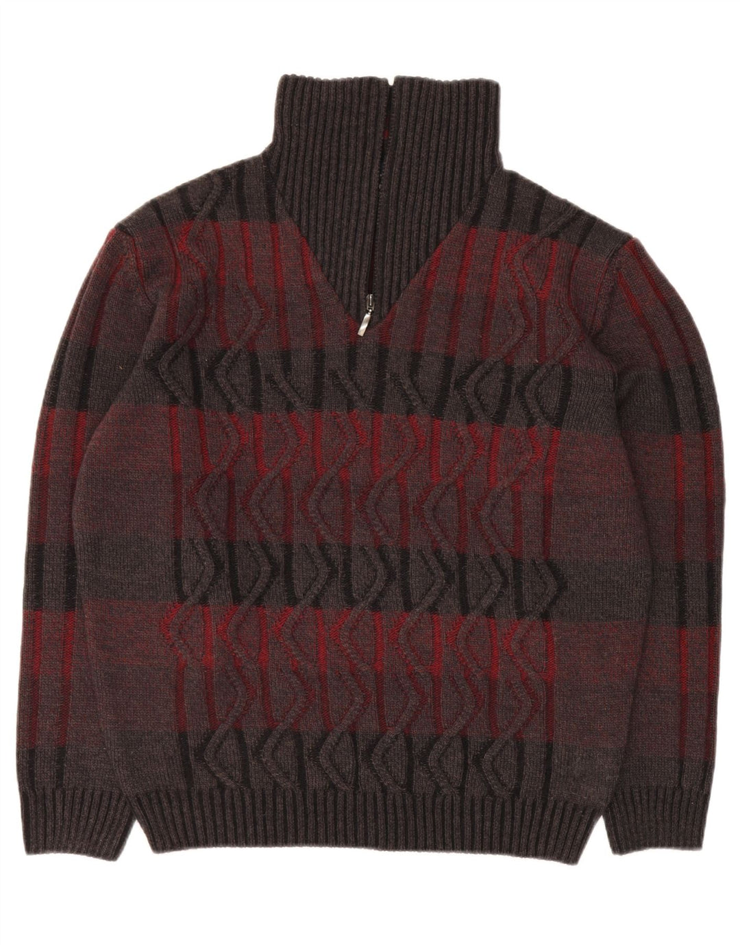 BABISTA Herre Zip Neck Jumper Sweater IT 54 XL Flerfarvet Stribet