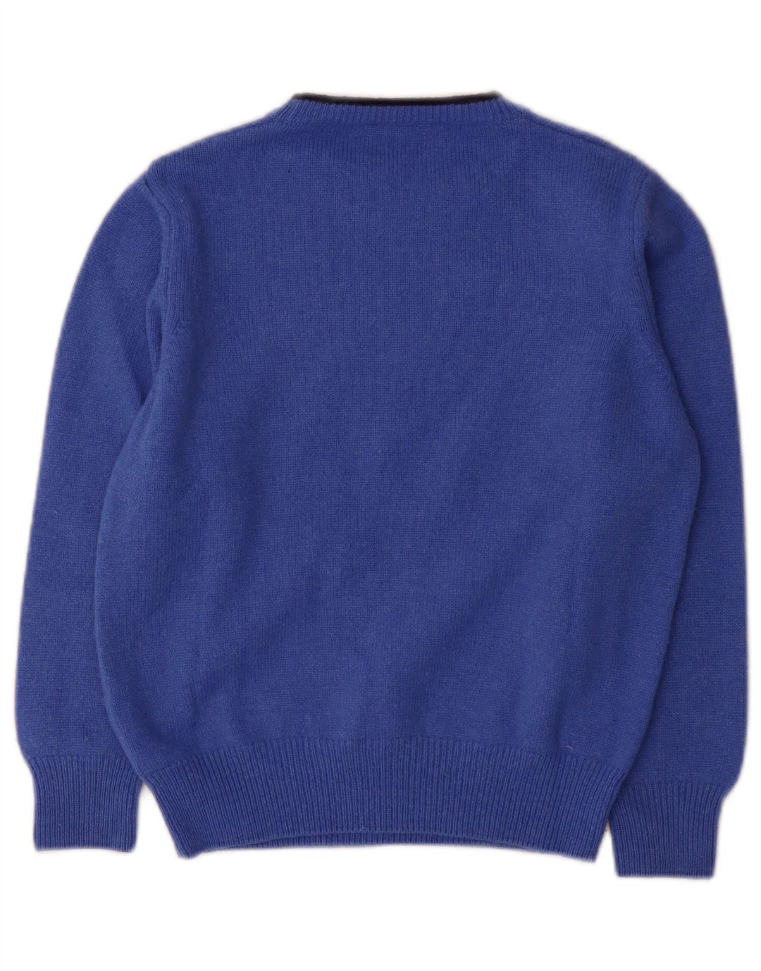 Fred Perry drenge sweater med rund hals 7-8 år blå uld