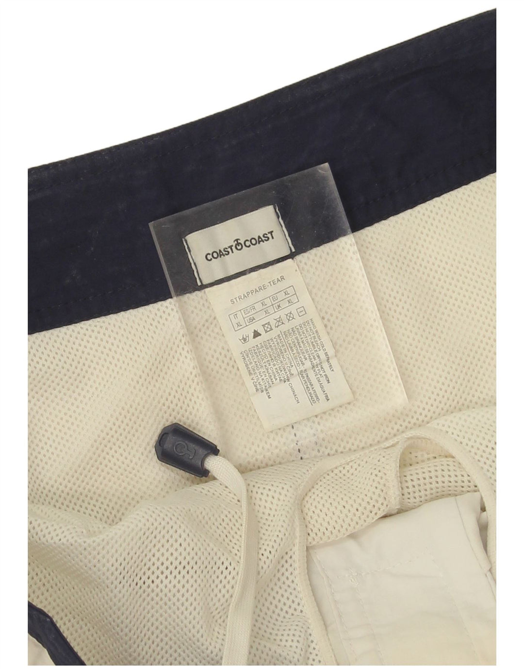 Coast Herre grafiske svømmeshorts XL Marineblå Colourblock Polyamid