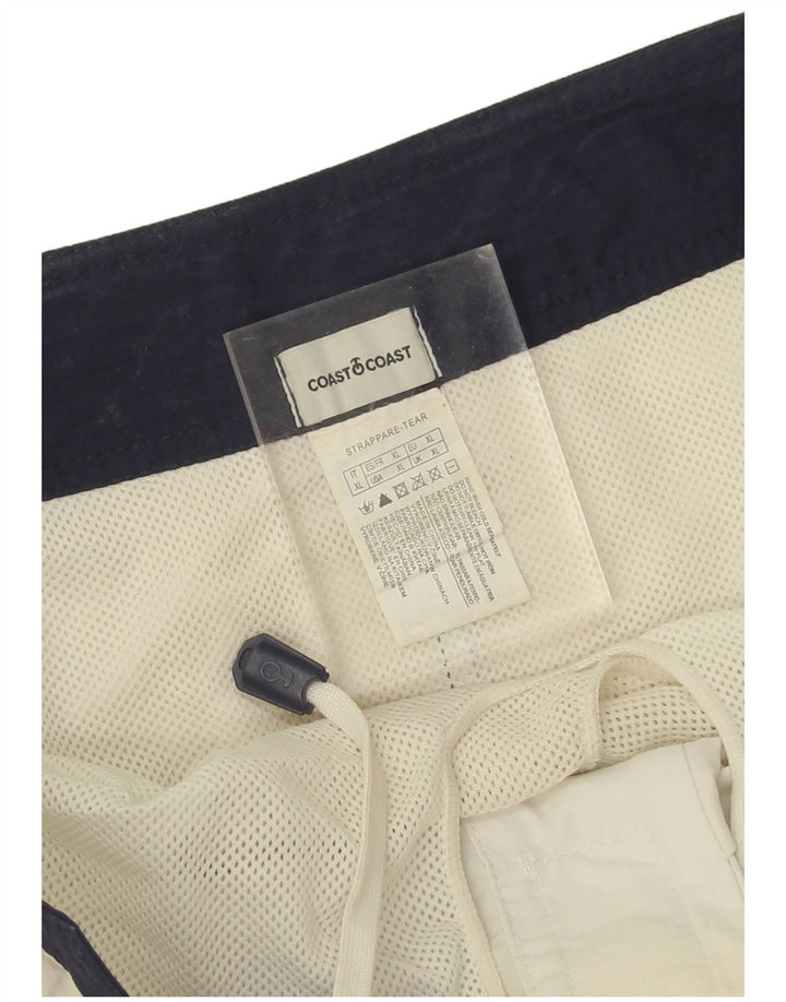 Coast Herre grafiske svømmeshorts XL Marineblå Colourblock Polyamid