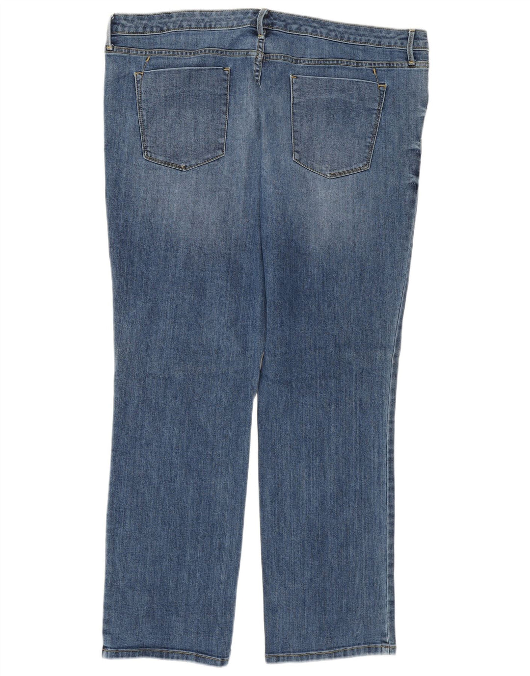 Mossimo Dame Mid Rise Straight Jeans US 18 2XL W40 L29 Blå Bomuld