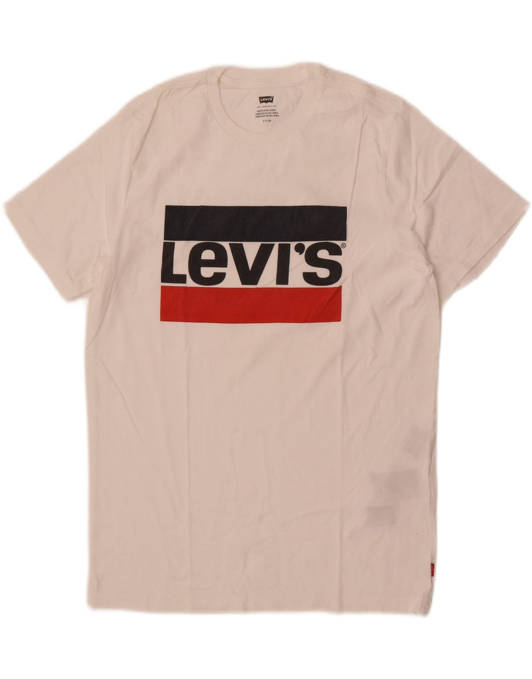 Levi's Herre grafisk T-shirt Top Lille hvid bomuld