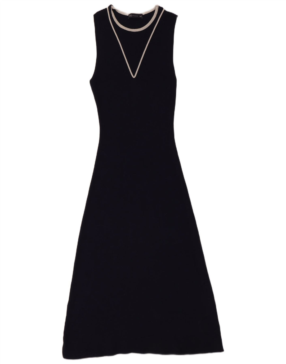 Marks & Spencer Dame Ærmeløs Jumper Dress UK 12 Medium Navy Blue