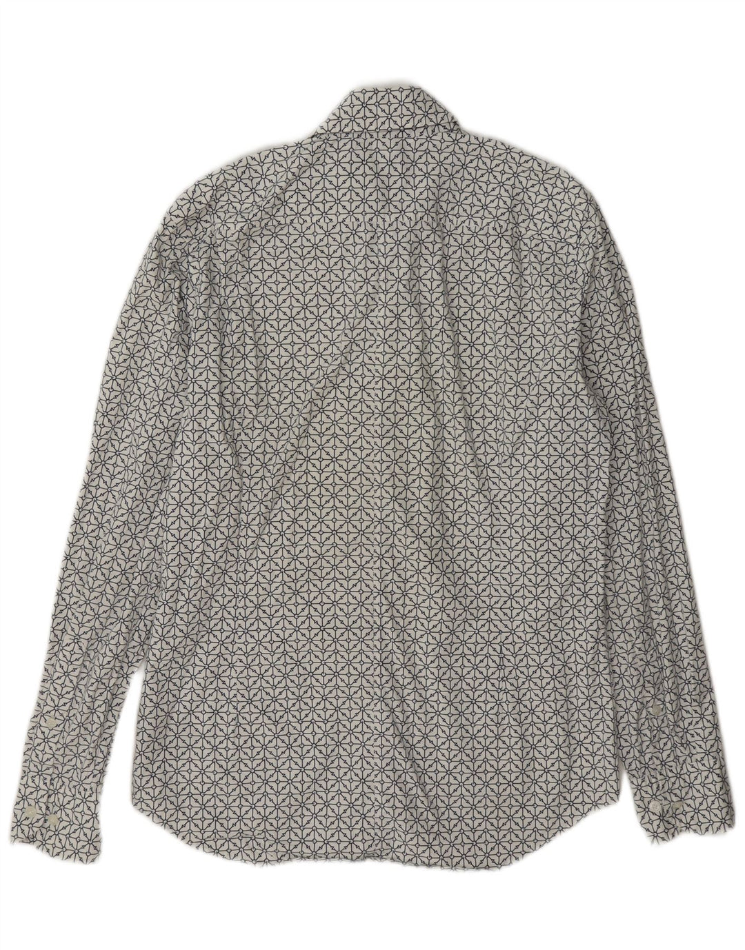 G-Star Herre Super Slim Fit skjorte Medium hvid geometrisk bomuld