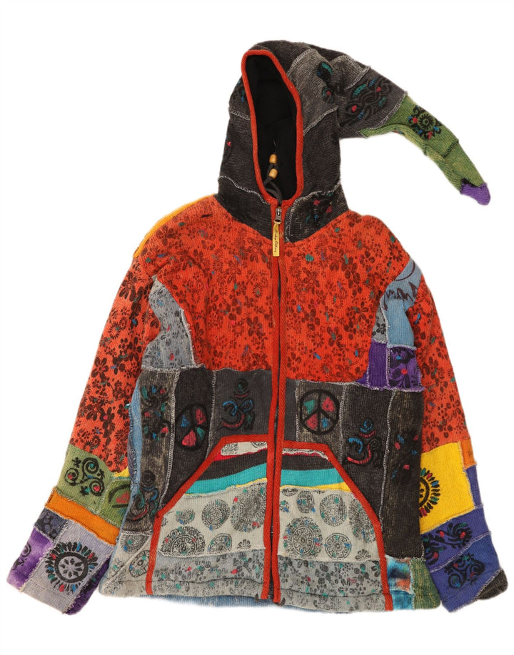 Himalaya Herre grafisk bomberjakke UK 40 Stort flerfarvet patchwork