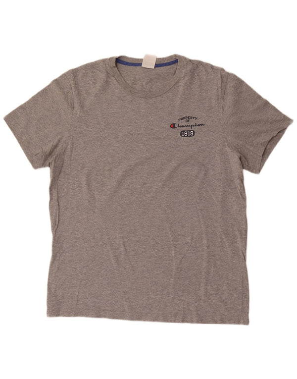 Champion Herre T-Shirt Top 2XL Grå