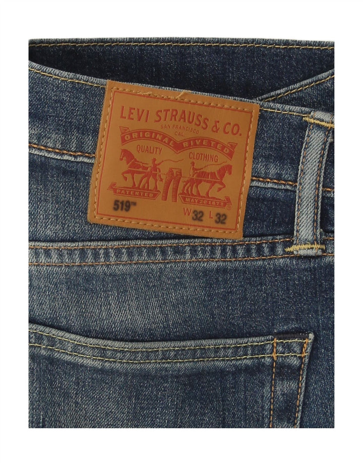 LEVI'S Womens 519 Slim Jeans W32 L32 Blue Cotton