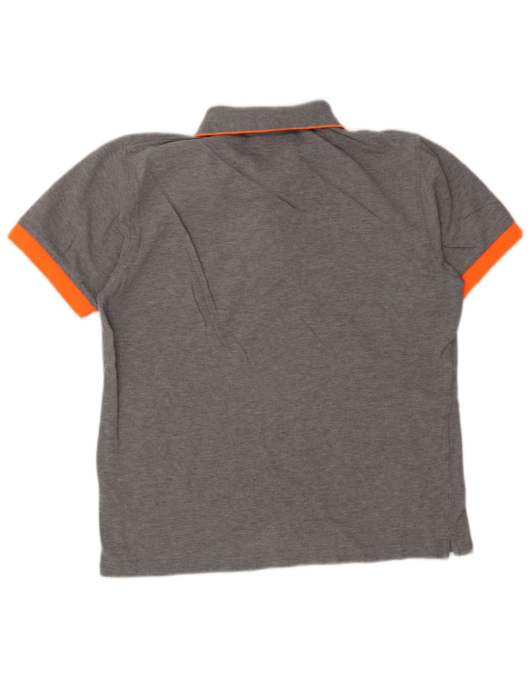 SUN68 Poloskjorte til mænd mellemgrå bomuld