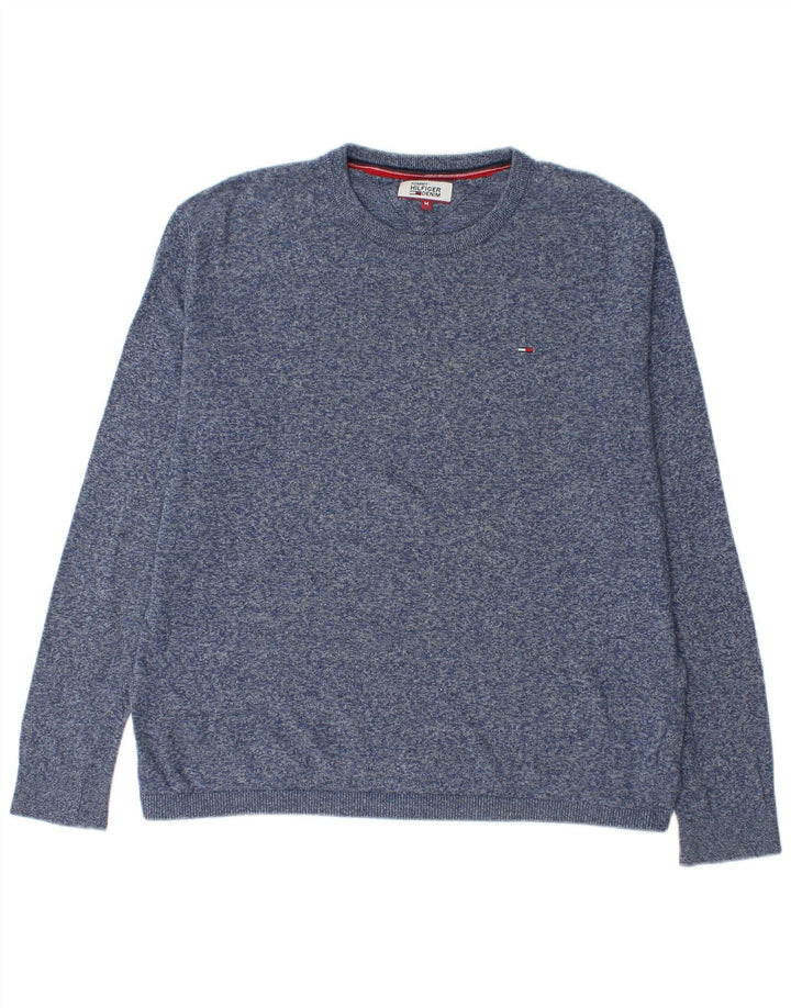 Tommy Hilfiger Herre Crew Neck Jumper Sweater Medium Navy Blue Flecked