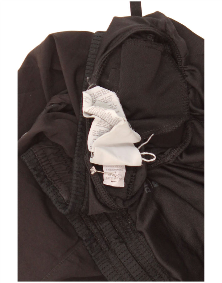 Nike Dame Dri Fit Sports Shorts UK 10 Small Black Polyester