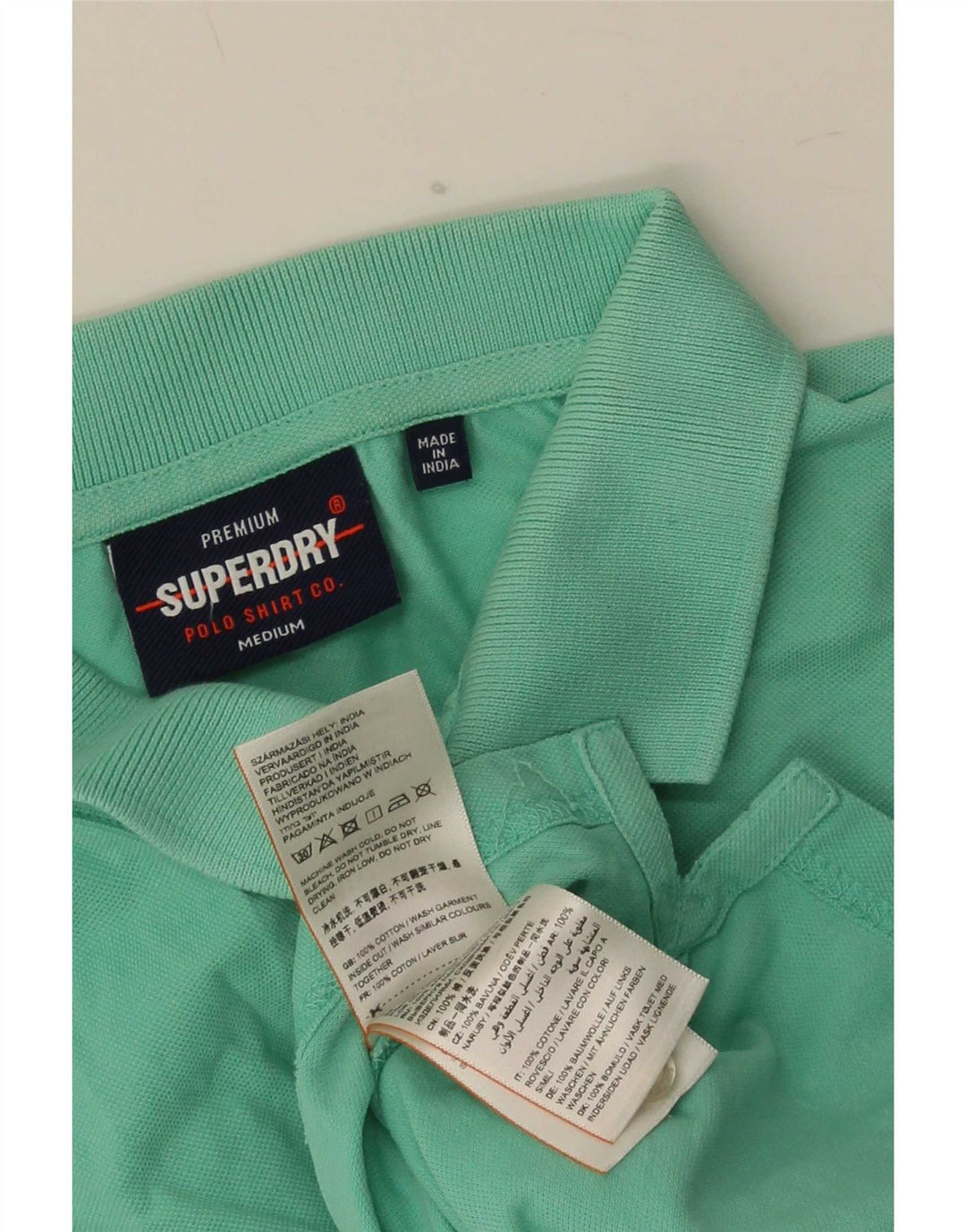 Superdry herre poloshirt mellemgrøn bomuld