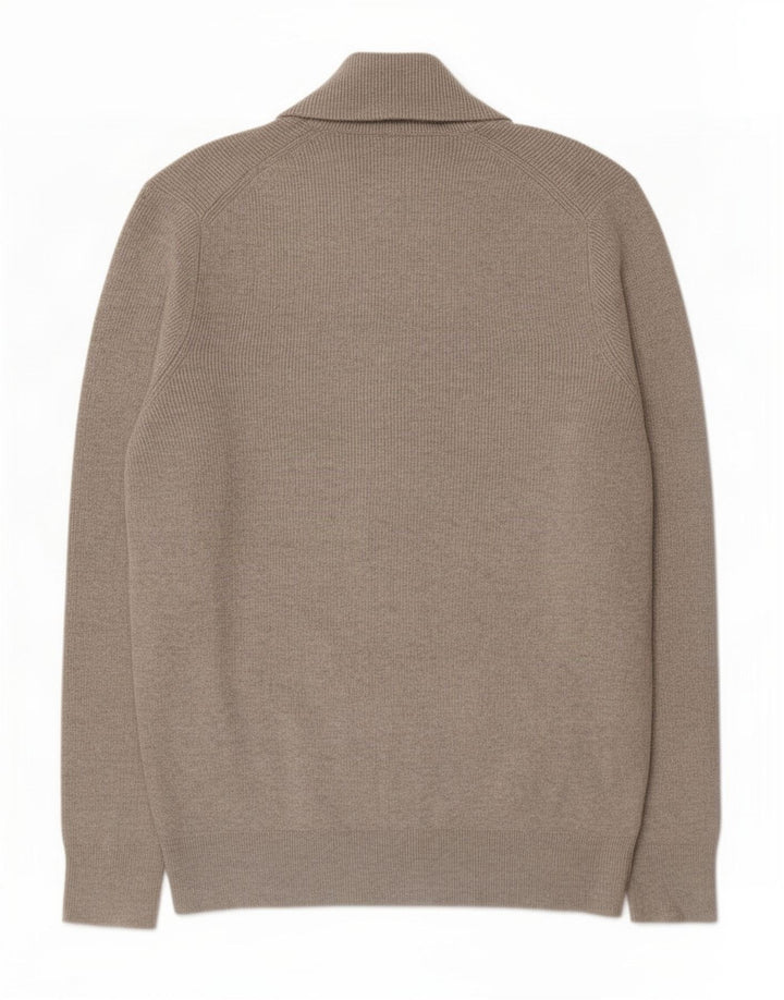 Marks & Spencer Herre Shawl Neck Cardigan Sweater Medium Grey Polyester
